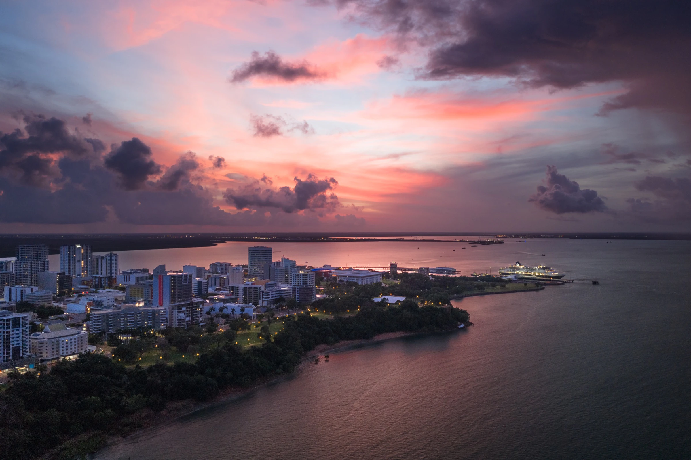 Aerial drone photography in Darwin